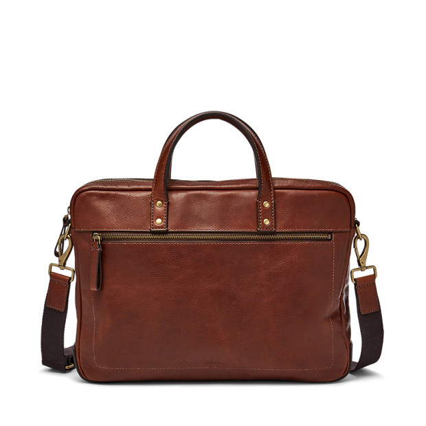Haskell Single Zip Briefcase - Fossil