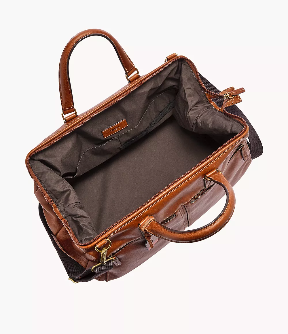 Fossil Men's Defender Eco Leather Weekender Bag 50.8 cm L x 25.4 cm W x 33 cm H
