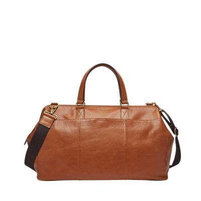 Fossil leather outlet duffle bag