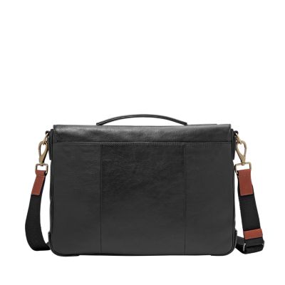 fossil defender leather messenger bag