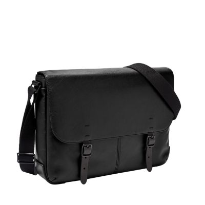 messenger bag leather black