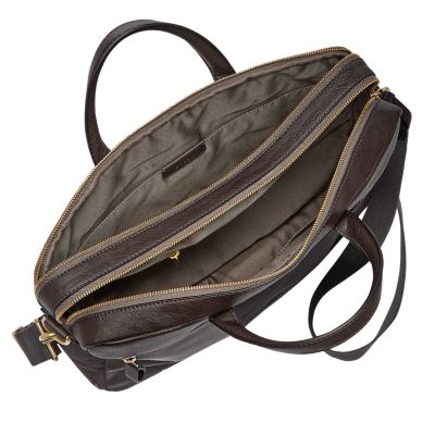 Haskell Double Zip Workbag - MBG9391001 - Fossil