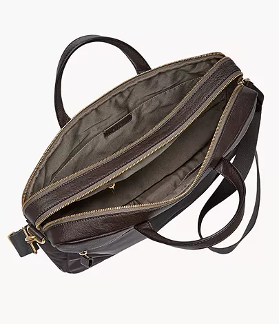 Haskell Double Zip Workbag - MBG9391001 - Fossil