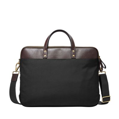 Haskell Double Zip Briefcase - Fossil