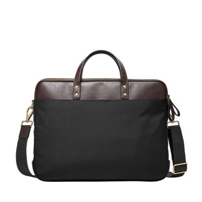 Fossil haskell cheap double zip briefcase