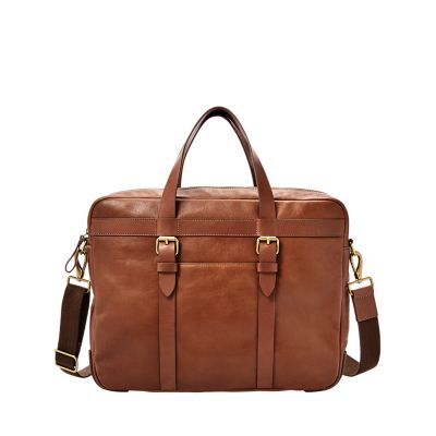 Haskell Leather Utility Brief Bag