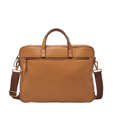 Fossil haskell double online zip briefcase