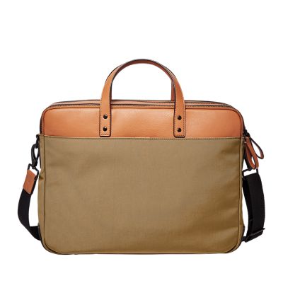 Fossil haskell double zip workbag hot sale