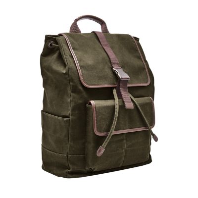 fossil canvas backpack