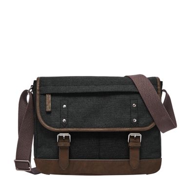 Fossil buckner leather hot sale messenger bag