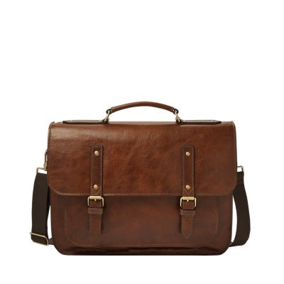 real leather messenger bag