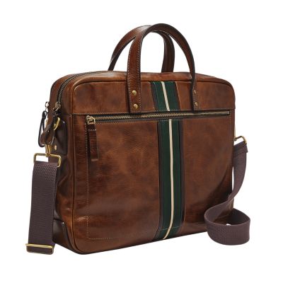 Fossil haskell double zip workbag new arrivals