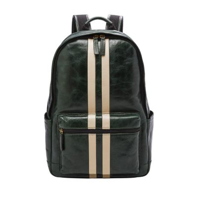 Fossil sales backpack leather