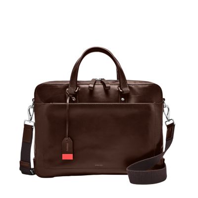 Fossil on sale defender briefcase