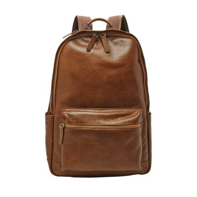 Cognac Backpack With Rose Gold Hardware