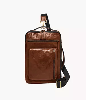 Save 23% Mens Bags Duffel bags and weekend bags Brown Fossil Leather Defender in Brown for Men Cognac 