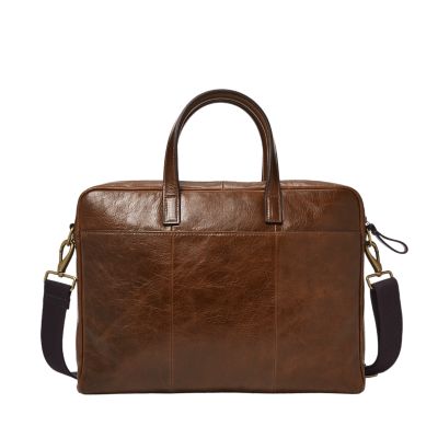 Fossil buckner hotsell leather briefcase