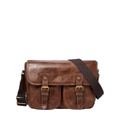 Mens courier store bag leather