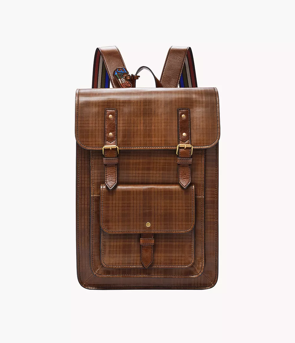 Fossil Homme Sac à dos Greenville -Marron