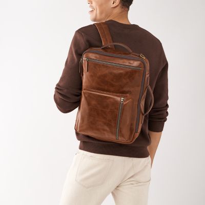 Fossil estate discount casual leather backpack