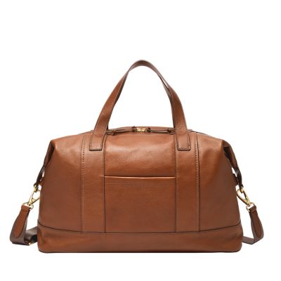 Fossil leather 2024 weekender bag