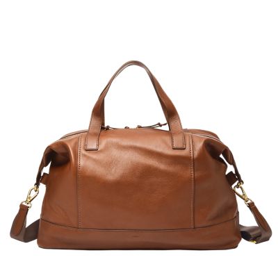 Fossil men's leather duffel bag new arrivals