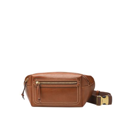 Fossil leather bag discount men's