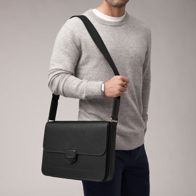 Lennox Leather Messenger Bag