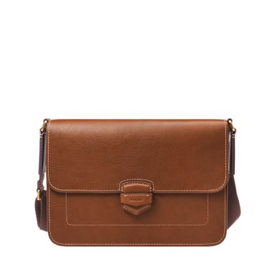 Borsa messenger Lennox in pelle LiteHide™