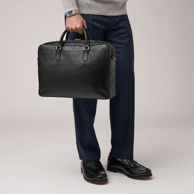 Fossil laptop bag men's best sale