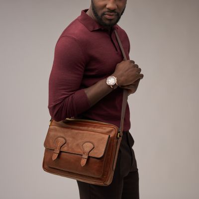Bennett Leather Courier Bag