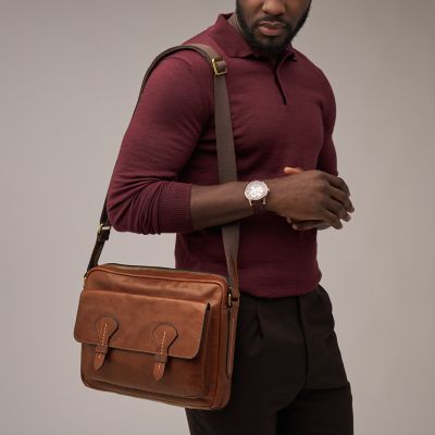 Bennett Leather Courier Bag