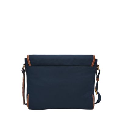 Fossil Hayes Courier Bag Navy