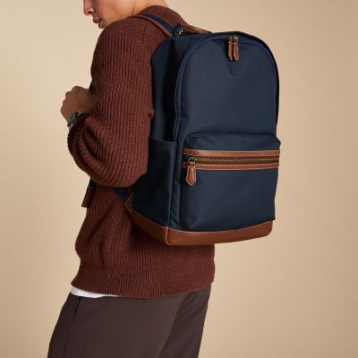 Mens Backpacks Shop Cool Leather Backpacks For Men Fossil