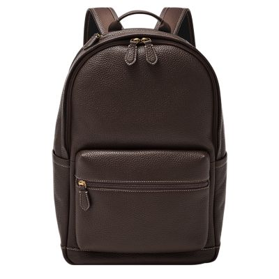 Fossil estate casual leather backpack hotsell