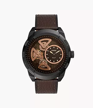 Bronson Twist Brown Leather Watch