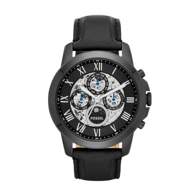 Grant Sport Automatic Luggage Leather Watch ME3140 Fossil