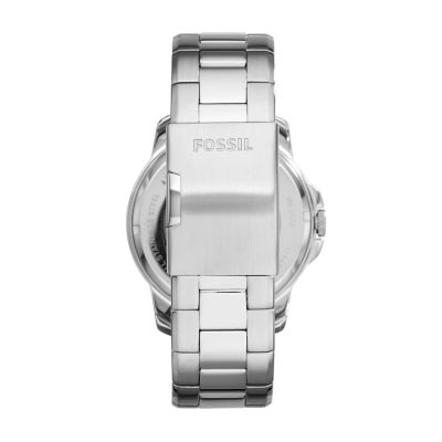 fossil grant automatic stainless steel watch