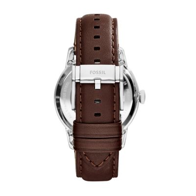 Townsman Automatic Leather Watch Brown - ME3061 - Fossil