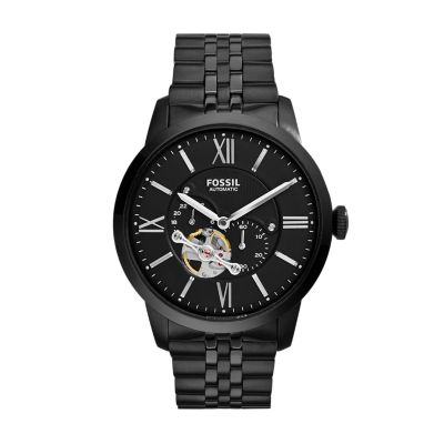 Fossil black metal clearance watch