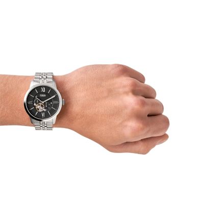 Reloj Fossil Townsman Silver Original Automático Con Cronógrafo Para Hombre(Acero  Inoxidable) - CabShop