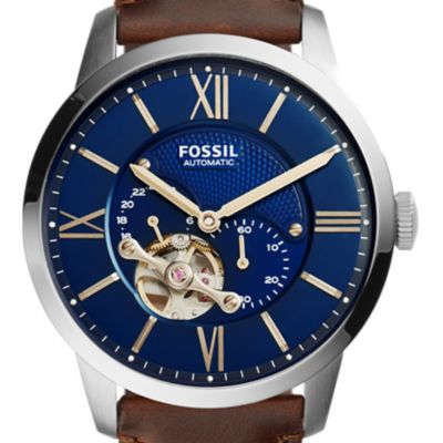 Townsman Automatic Brown Leather Watch