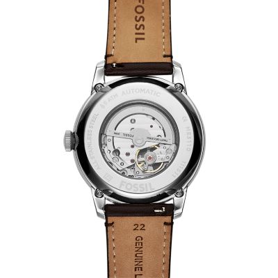 Townsman Automatic Brown Watch ME3110 Leather - - Fossil
