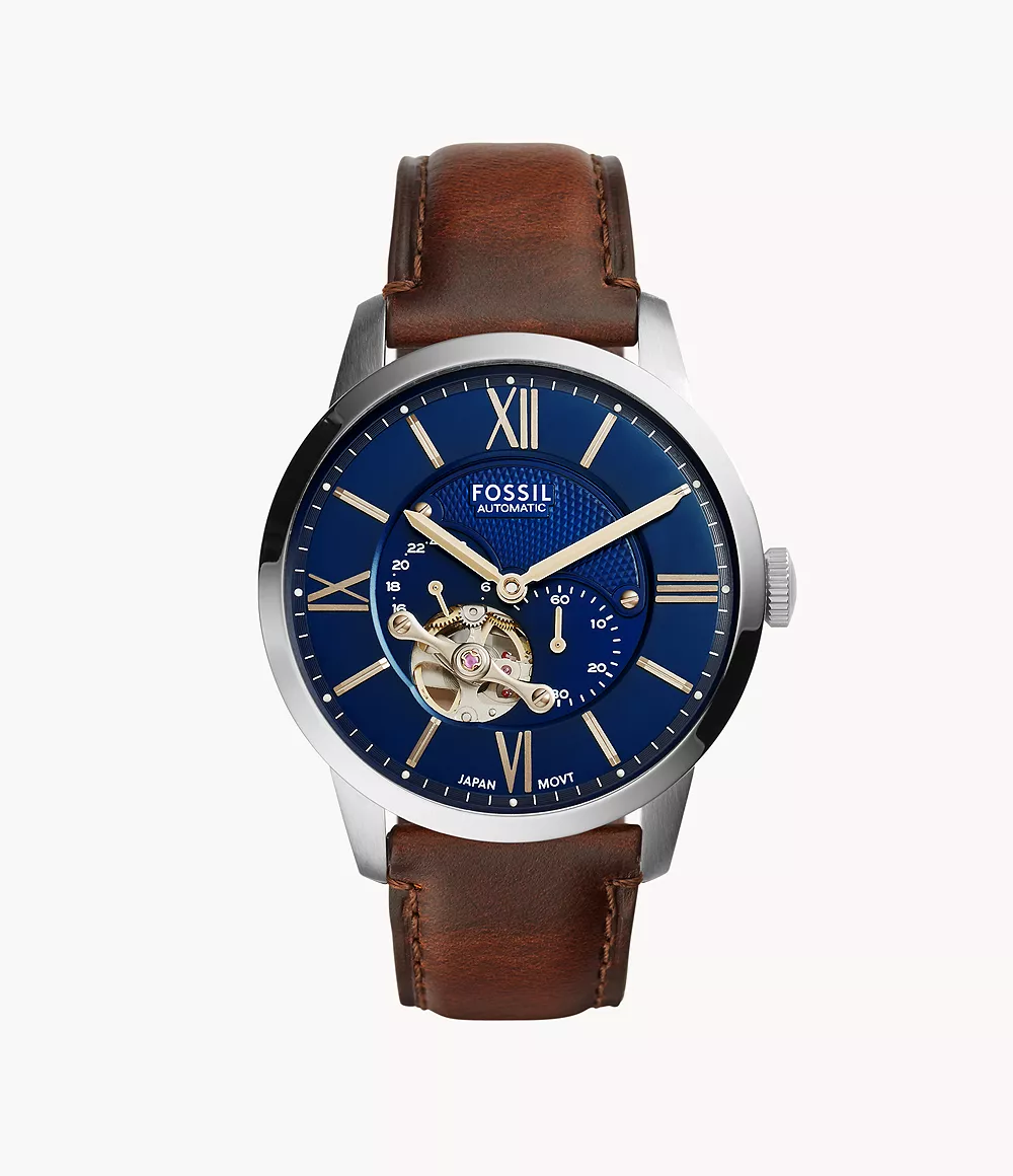 Image of Townsman Automatic Brown Leather Watch