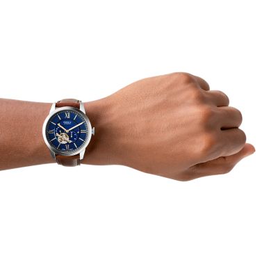 FOSSIL タウンズマン オートマチック ブラウン レザーウォッチFOSSILの腕時計になります