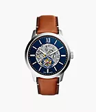 Townsman 48mm Automatic Light Brown Leather Watch