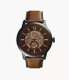 Townsman 48mm Automatic Brown Leather Watch