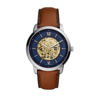 Neutra Automatic Luggage Leather Watch ME3160 Fossil