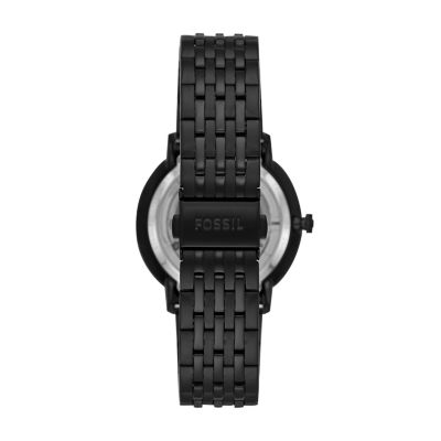 Chase Automatic Black Stainless Steel Watch ME3163 Fossil