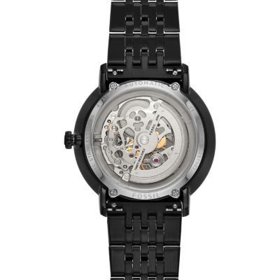 Fossil automatic watch discount black